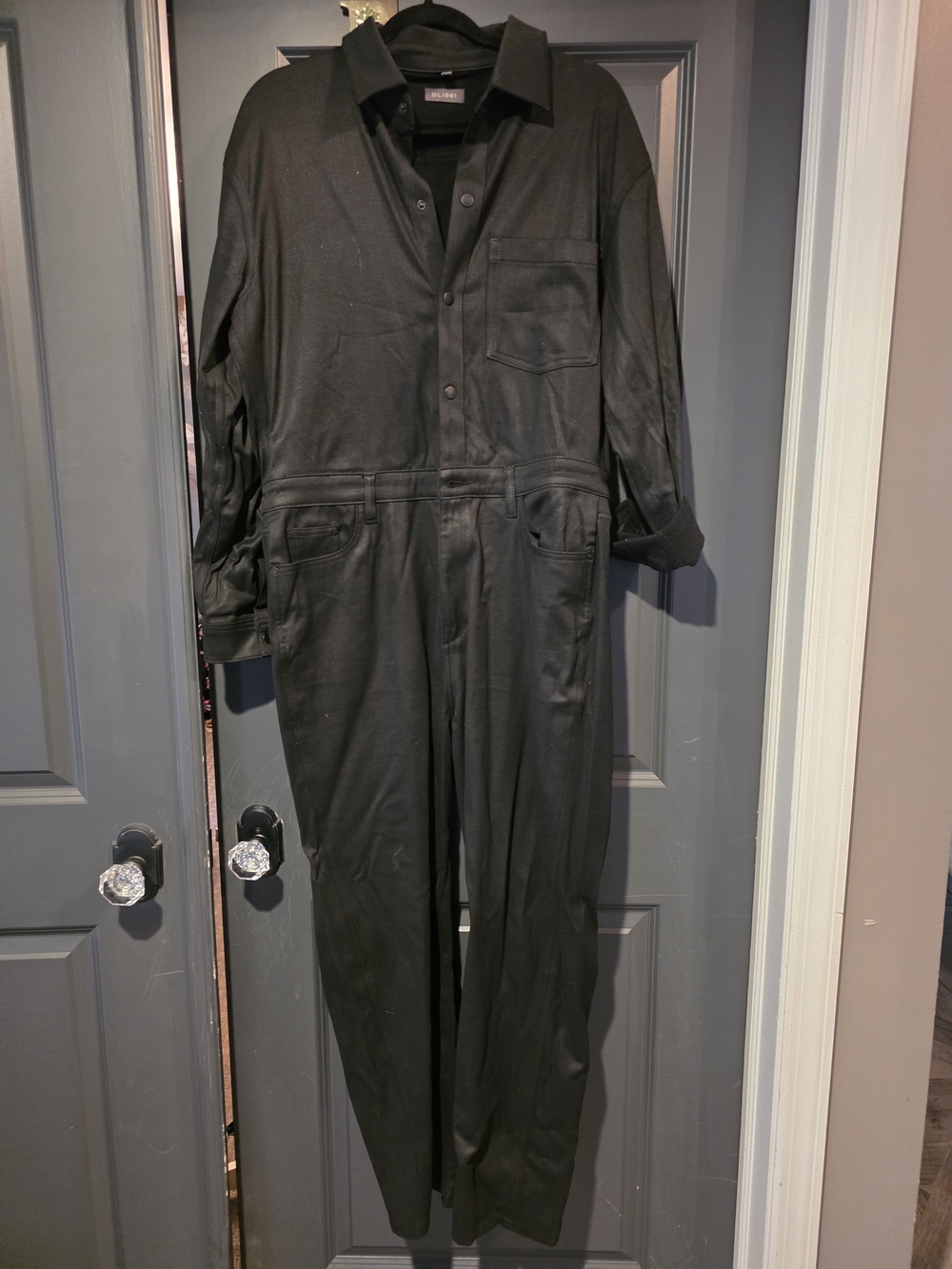 DL1961 Black Utility Jumpsuit